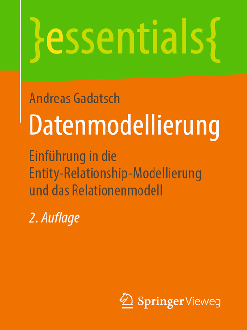 Title details for Datenmodellierung by Andreas Gadatsch - Available